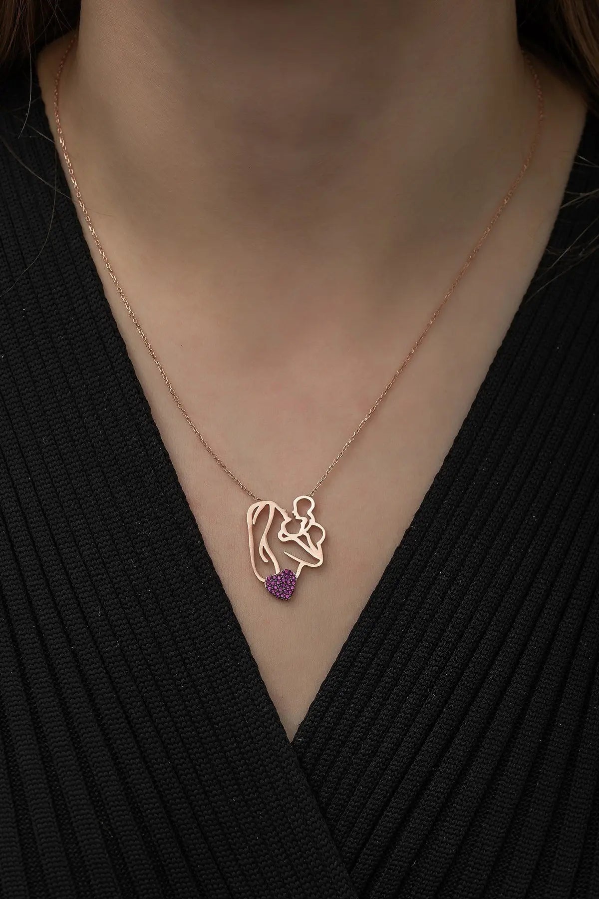 Mother Baby Necklace Sterla jewelry