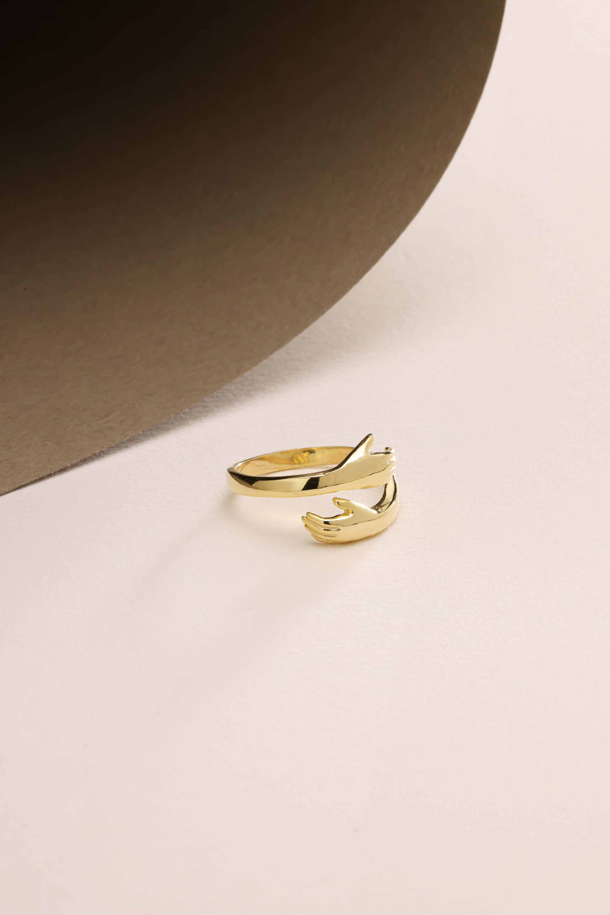 Gold Plated Hugging Hands