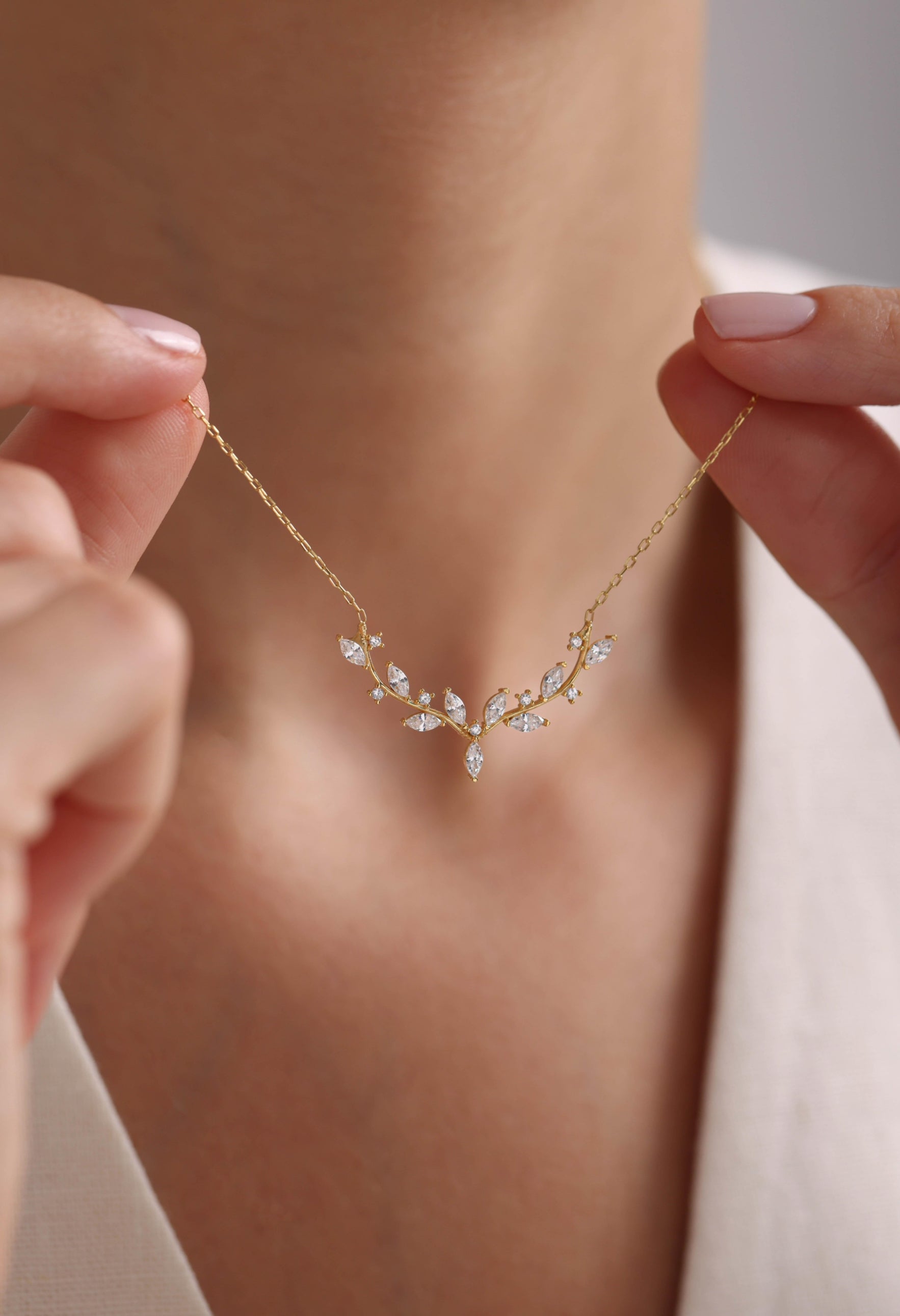 Seraphina Branch Gold plated Necklace