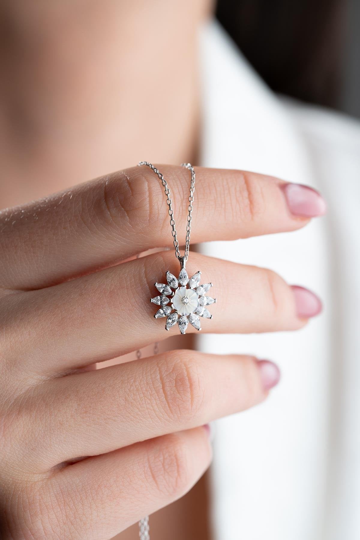 Liora Rhodium plated Necklace