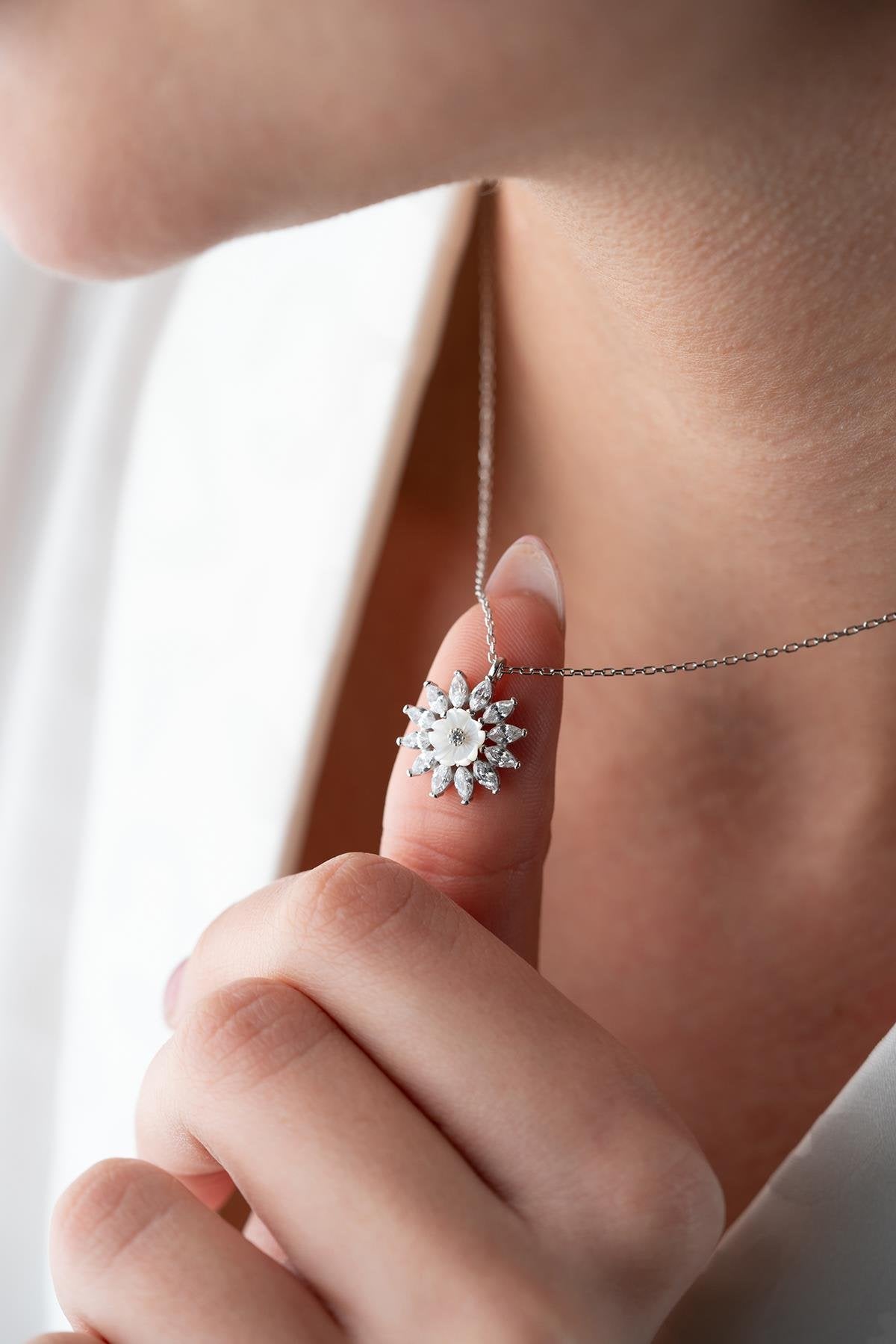 Liora Rhodium plated Necklace