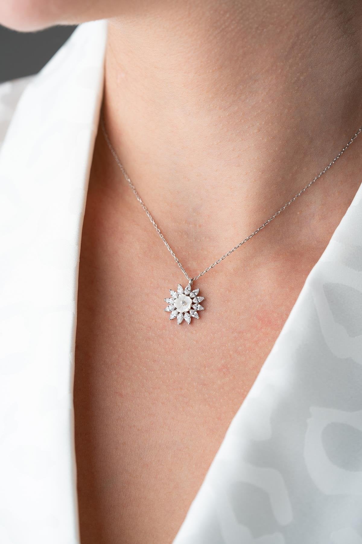 Liora Rhodium plated Necklace