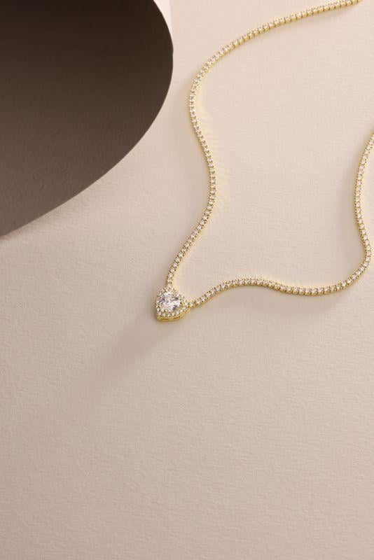 Heart’s Whisper gold plated necklace