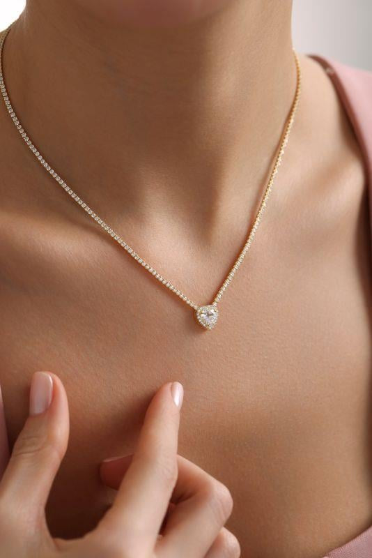 Heart’s Whisper gold plated necklace