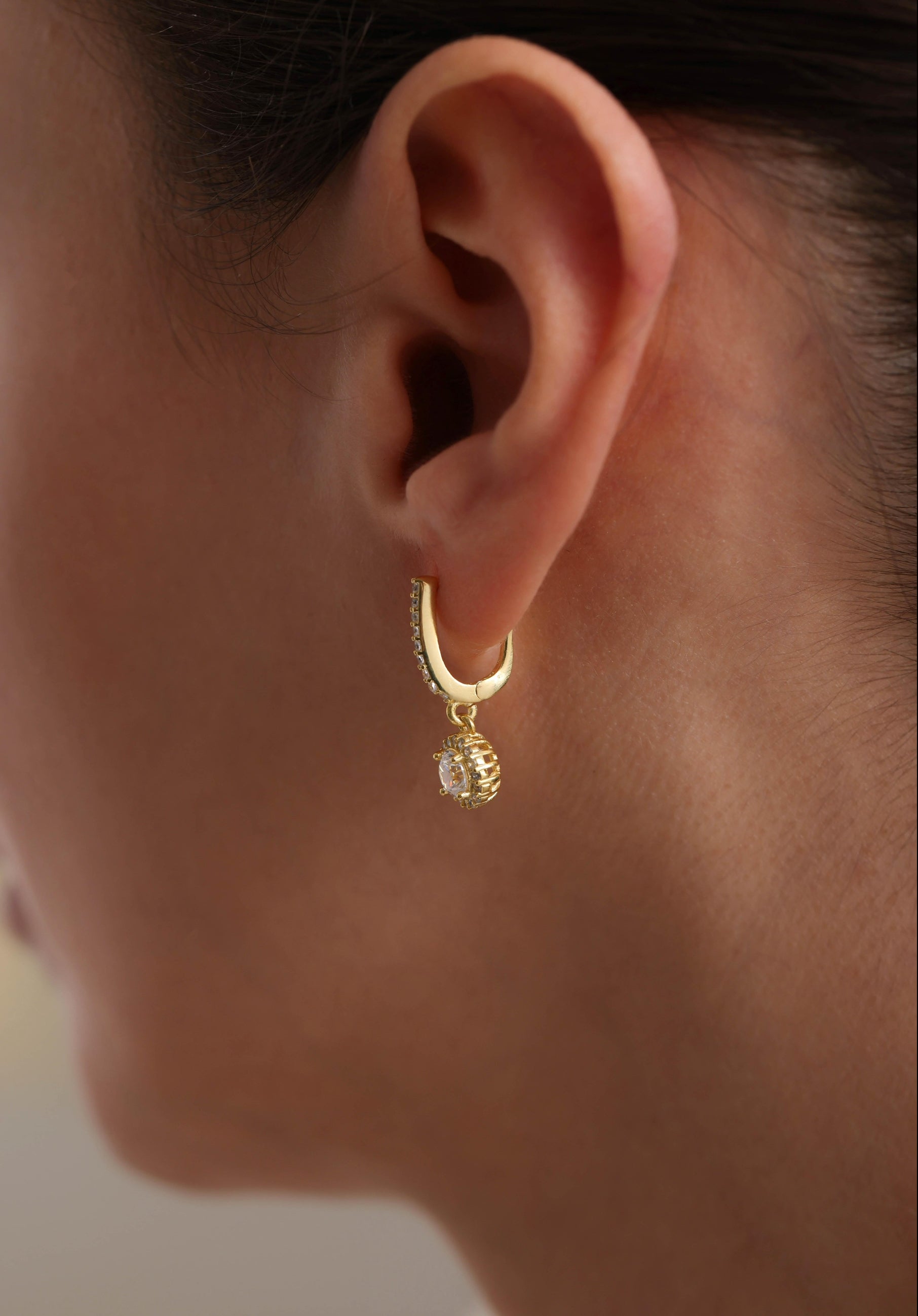 Lily of light Golden Earrings