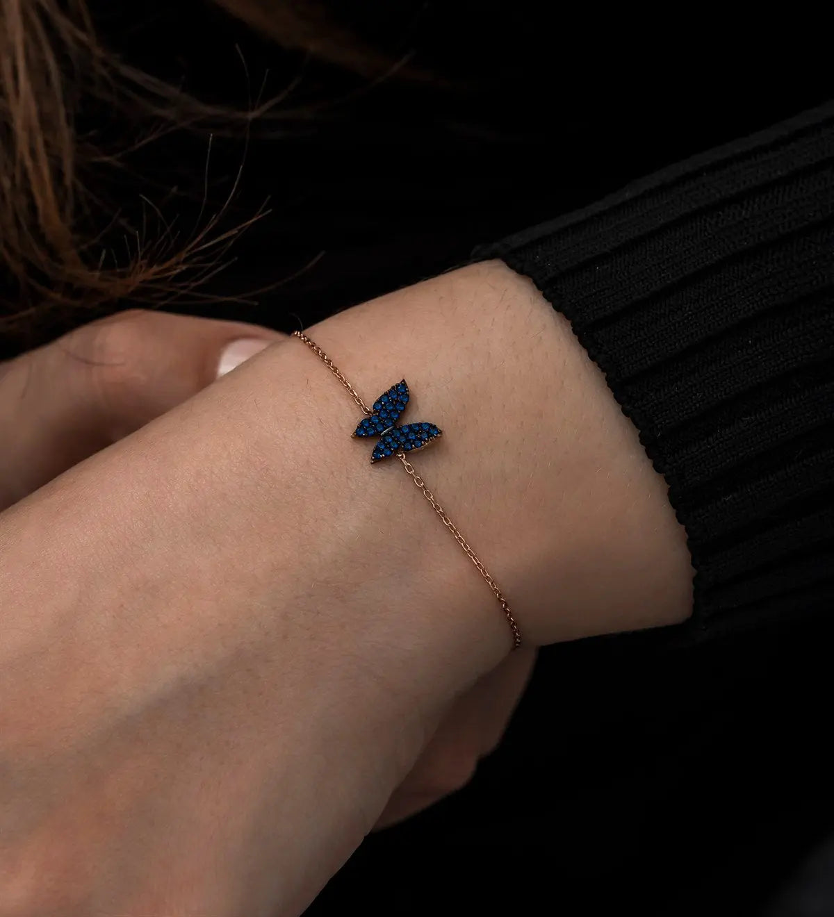 Blue Butterfly Bracelet Sterla jewelry
