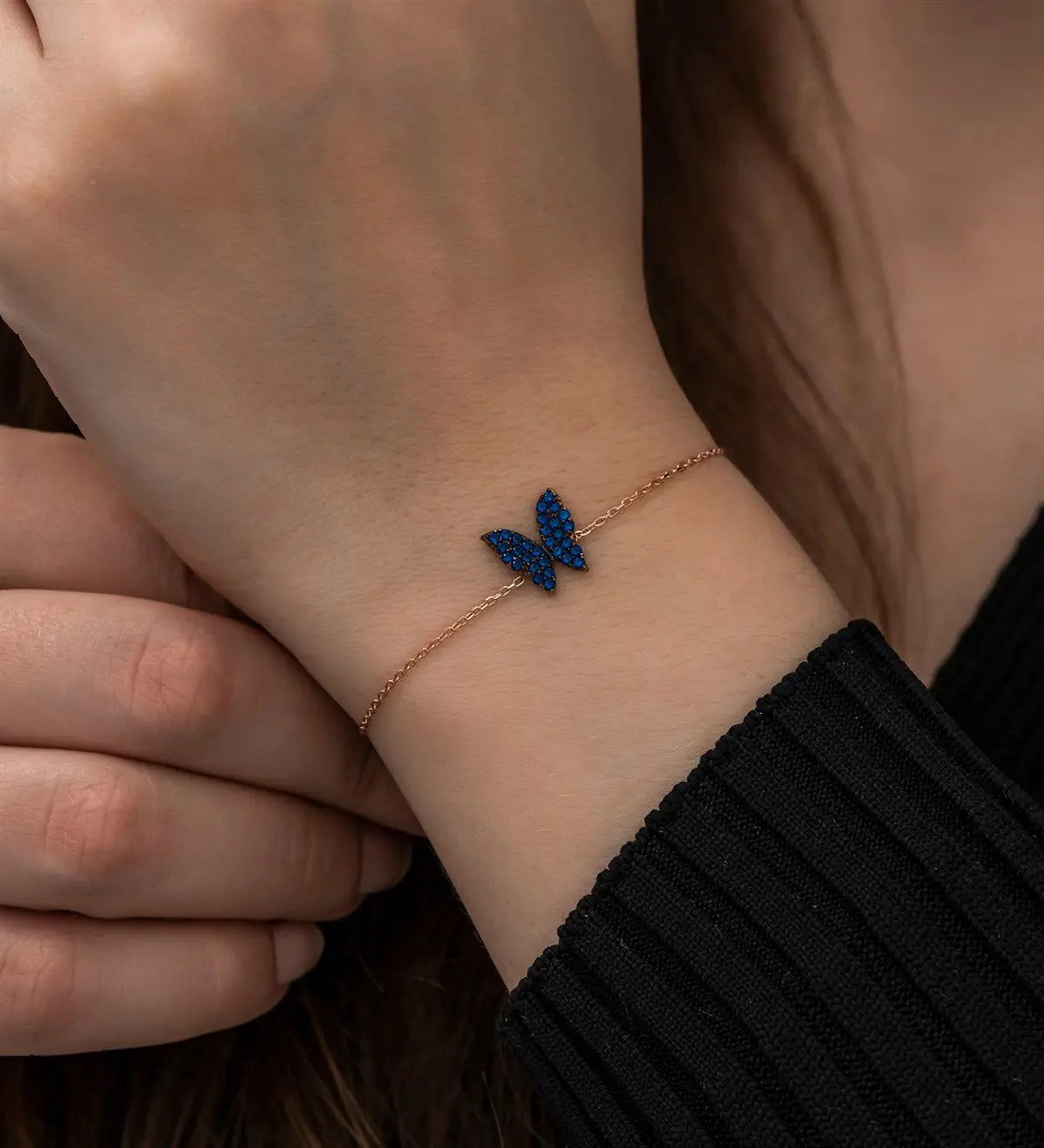 Blue Butterfly Bracelet Sterla jewelry