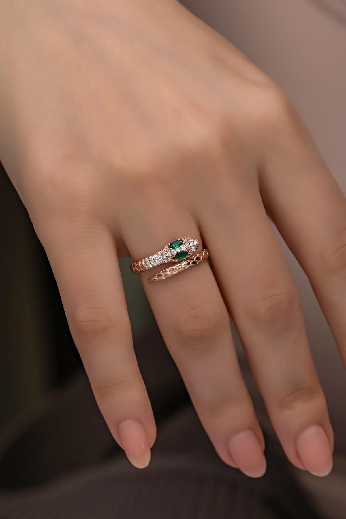 Snake Rose Gold Ring