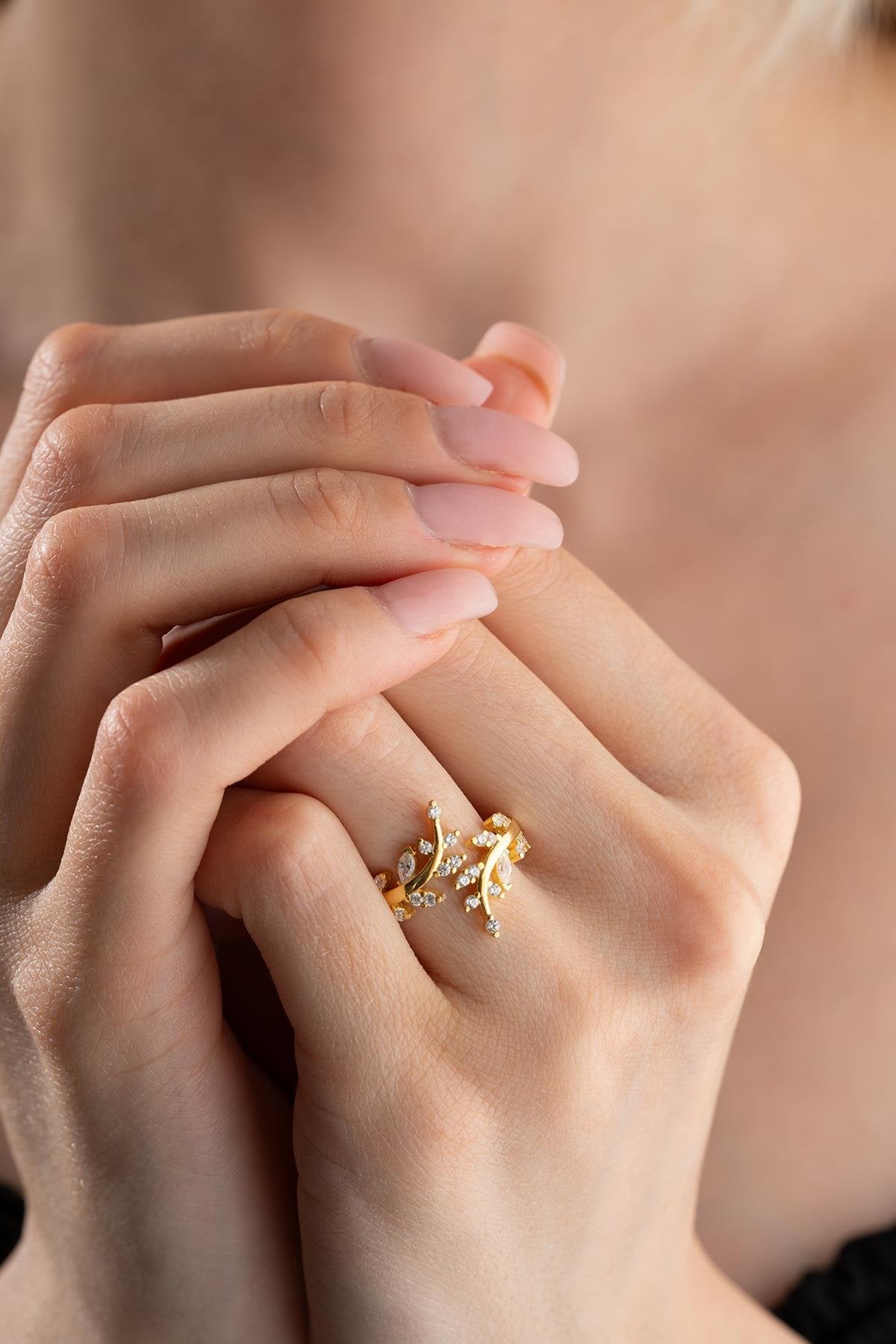 Seraphina Branch Gold plated Ring